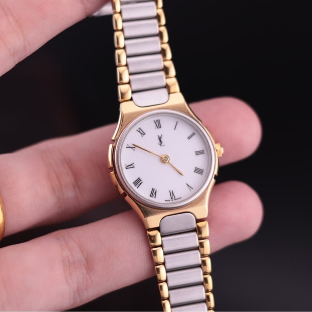 1990s YSL Women’s Two-Toned Watch - Picture 2 of 7